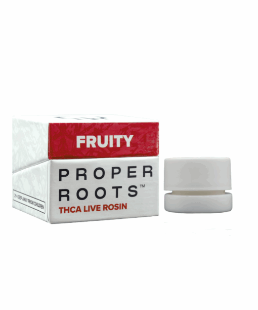 PRE-ORDER: Proper Roots THCA Live Rosin 1G (Case of 6) / FRUITY: (I) Purple Punch